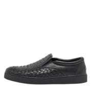 Bottega Veneta Vintage Pre-owned Laeder sneakers Black, Herr