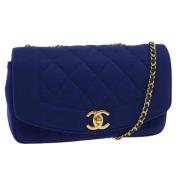 Chanel Vintage Pre-owned Canvas chanel-vskor Blue, Dam