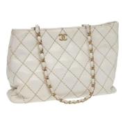 Chanel Vintage Pre-owned Laeder chanel-vskor White, Dam