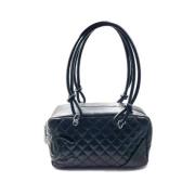 Chanel Vintage Pre-owned Tyg chanel-vskor Black, Dam