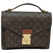 Louis Vuitton Vintage Pre-owned Canvas louis-vuitton-vskor Brown, Dam