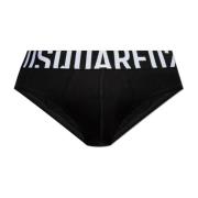 Dsquared2 Bomullsbriefs med logotyp Black, Herr