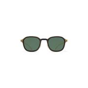 Mykita Fyrkantiga solglasögon i Pitch Black/Glossy Gold Black, Unisex