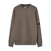 C.p. Company Diagonal Raised Fleece Sweaters Brown, Herr