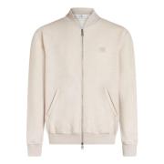 Etro Beige Bomberjacka i Ullblandning Beige, Herr