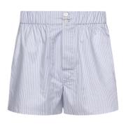 Brioni Vit Micro Stripe Boxershorts White, Herr