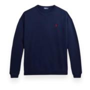 Polo Ralph Lauren Casual Sweatshirt med stil Felpe Blue, Dam