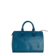 Louis Vuitton Vintage Pre-owned Laeder handvskor Blue, Dam