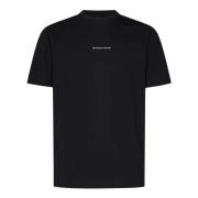 Emporio Armani Svart Bomull Jersey Crewneck T-Shirt Black, Herr