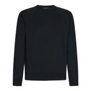 Tom Ford Svart Bomullsweatshirt Aw24 Black, Herr