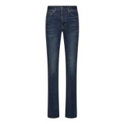 Tom Ford Blå Flared Denim Jeans Aw24 Blue, Dam