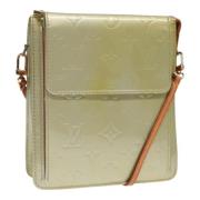 Louis Vuitton Vintage Pre-owned Laeder axelremsvskor Beige, Dam