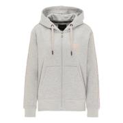 Carlo Colucci Begränsad Upplaga Zip-through Sweatshirt Gray, Dam