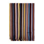 PS By Paul Smith Signatur Randig Ullstickad Halsduk Multicolor, Unisex