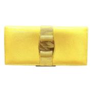 Salvatore Ferragamo Pre-owned Pre-owned Laeder plnbcker Yellow, Dam