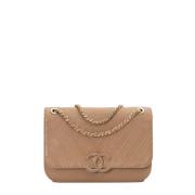 Chanel Vintage Pre-owned Laeder chanel-vskor Beige, Dam