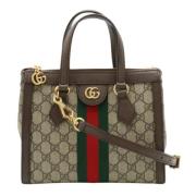 Gucci Vintage Pre-owned Canvas gucci-vskor Beige, Dam