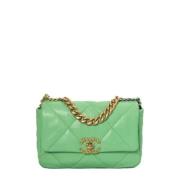 Chanel Vintage Pre-owned Laeder chanel-vskor Green, Dam