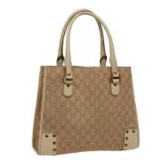 Gucci Vintage Pre-owned Canvas gucci-vskor Brown, Dam