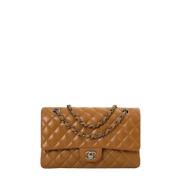 Chanel Vintage Pre-owned Laeder chanel-vskor Beige, Dam