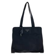 Prada Vintage Pre-owned Canvas totevskor Black, Dam