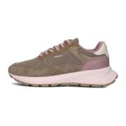 Hoff Taupe Mocka Låg Topp Sneakers Gray, Dam