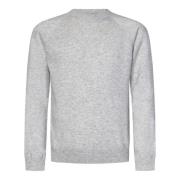 Herno Grå Cashmere Crewneck Sweater Gray, Herr