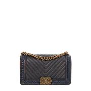 Chanel Vintage Pre-owned Laeder chanel-vskor Blue, Dam