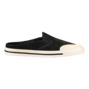 Saint Laurent Mocka Loafers med Gummisula Black, Herr