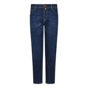 Jacob Cohën Slim Fit Mörkblå Jeans Blue, Herr