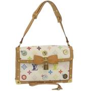 Louis Vuitton Vintage Pre-owned Canvas louis-vuitton-vskor White, Dam