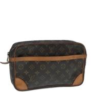 Louis Vuitton Vintage Pre-owned Canvas kuvertvskor Brown, Dam