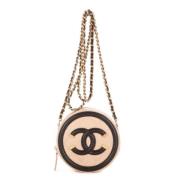 Chanel Vintage Pre-owned Laeder chanel-vskor Beige, Dam