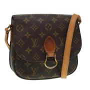 Louis Vuitton Vintage Pre-owned Canvas axelremsvskor Brown, Dam