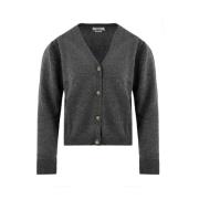 Notshy Stiliga Cardigan Sweaters i Grå Gray, Dam