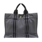 Hermès Vintage Pre-owned Canvas totevskor Gray, Dam