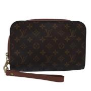 Louis Vuitton Vintage Pre-owned Canvas kuvertvskor Brown, Dam