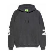 New Amsterdam Surf Association Logo Line Hoodie Bomull Grå Man Gray, H...