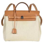 Hermès Vintage Pre-owned Laeder ryggsckar Beige, Dam