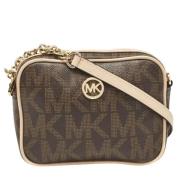 Michael Kors Pre-owned Pre-owned Belagd canvas axelremsvskor Brown, Da...