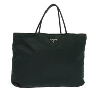 Prada Vintage Pre-owned Nylon totevskor Green, Dam