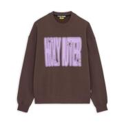 Iuter Brun Bomull Crewneck Tröja Brown, Herr