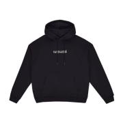 Usual Bones Hoodie Svart Polyester Män Black, Herr