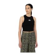 Dickies Svart Crop Top Powers Black, Dam