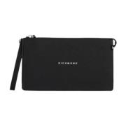 John Richmond Herr Logo Brev Pochette Black, Herr