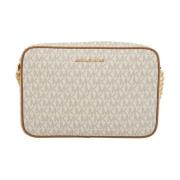 Michael Kors Stilig Crossbody Väska för Kvinnor Beige, Dam