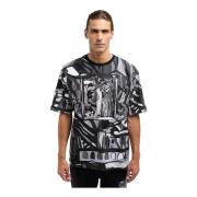 Carlo Colucci Oversize T-shirt i olika färger Black, Herr