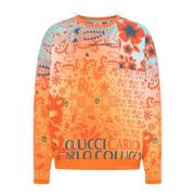 Carlo Colucci Bandana Oversize Sweatshirt De Chirico Orange, Herr