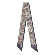 Etro Blommig Paisley Sidenscarf Beige, Dam