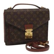 Louis Vuitton Vintage Pre-owned Canvas louis-vuitton-vskor Brown, Dam